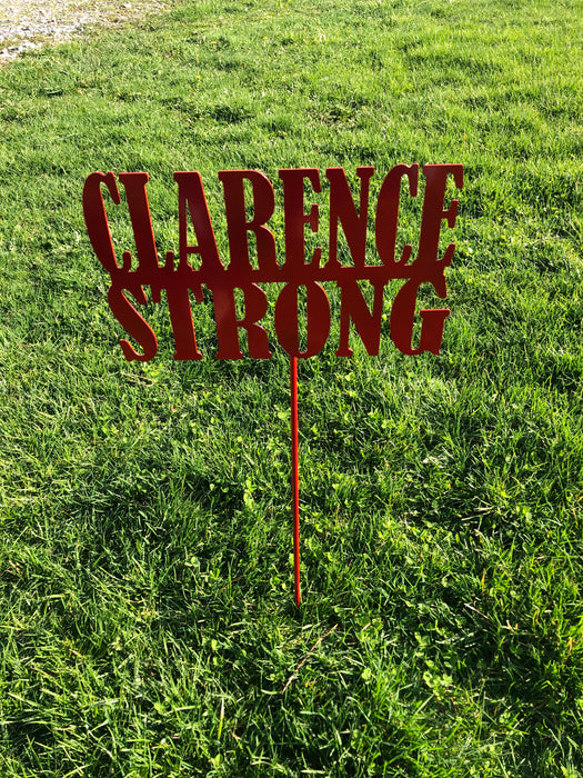 Clarence Strong Yard stake
