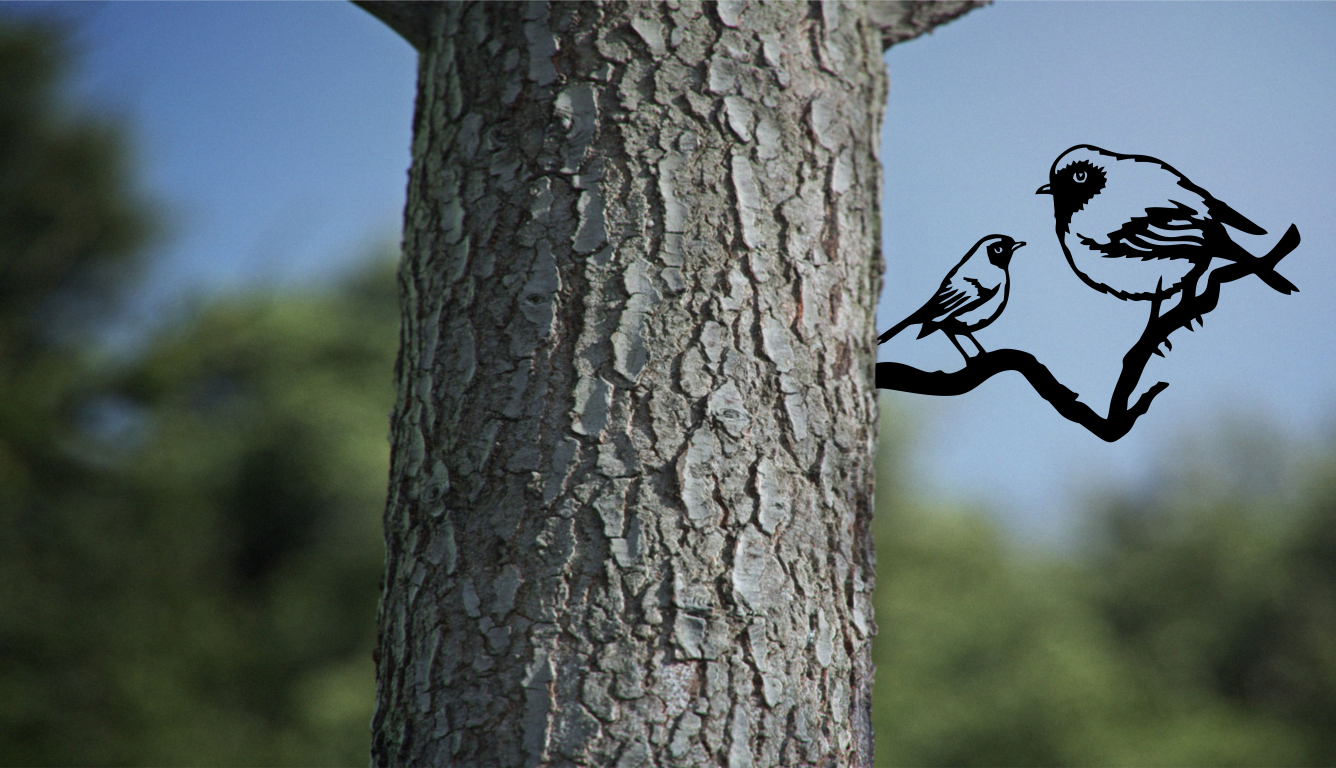 Metal Bird On a Branch Tree Art Garden Yard Decoration Steel Animals Silhouettes
