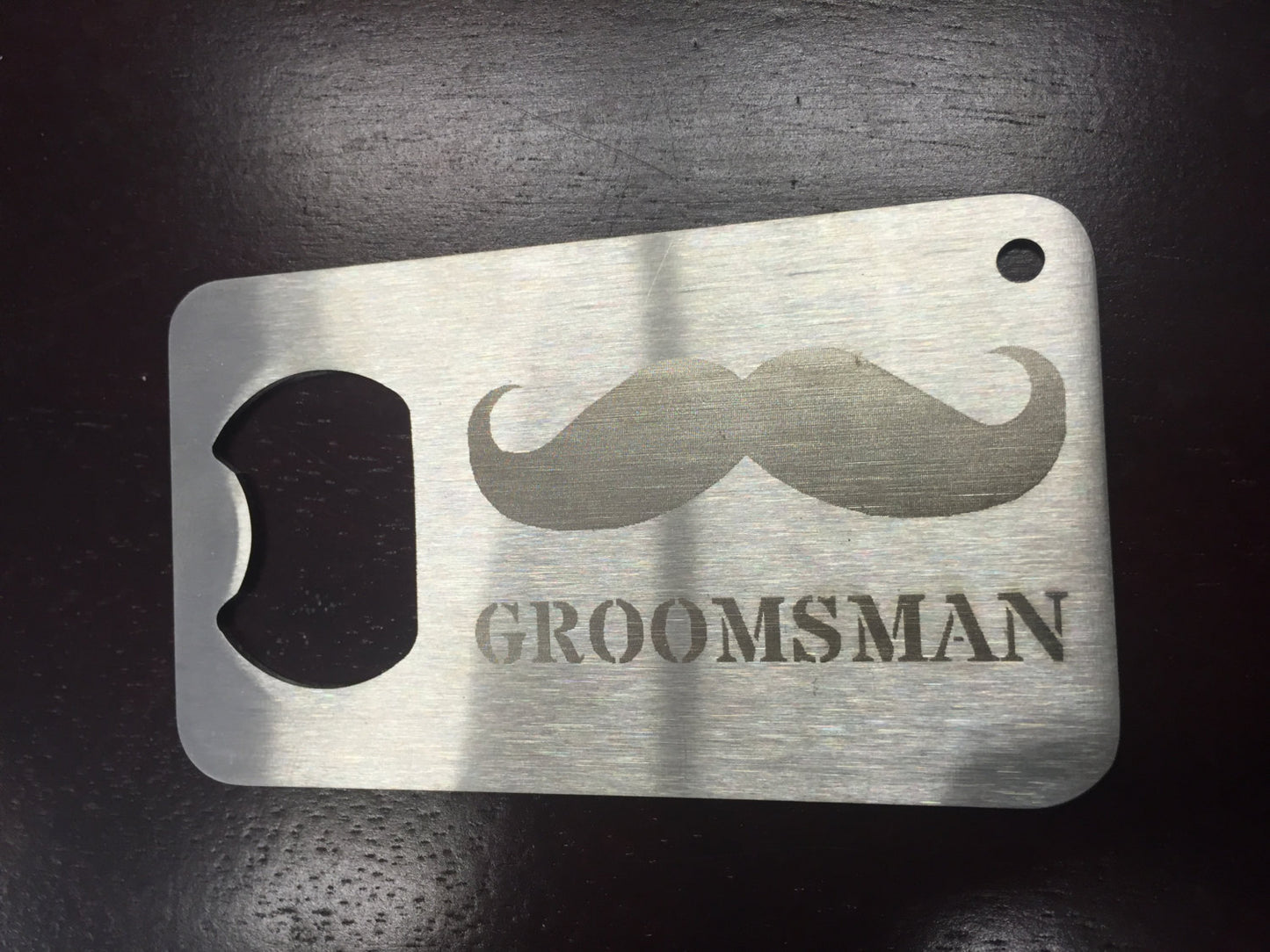 Groomsman gift Man Card Mancard laser etched Stainless Steel Made to last