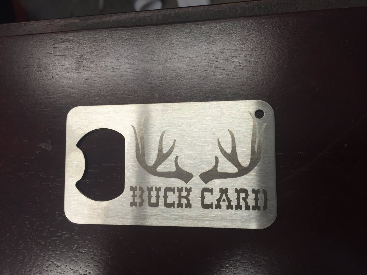 Buck Card Hunting Man Card Stainless Steel Made to last