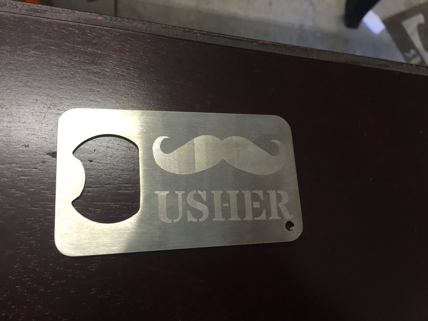 Usher gift Man Card Mancard Stainless Steel Made to last botle opener
