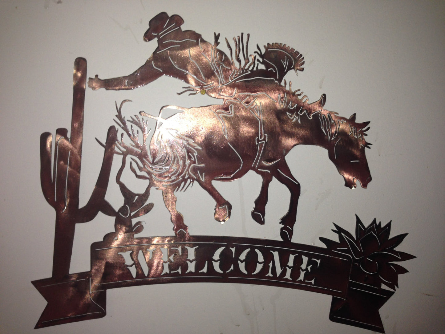 Cowboy welcome sign