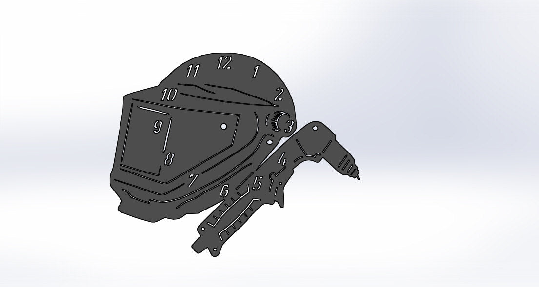 Welder Clock great fathers day gift