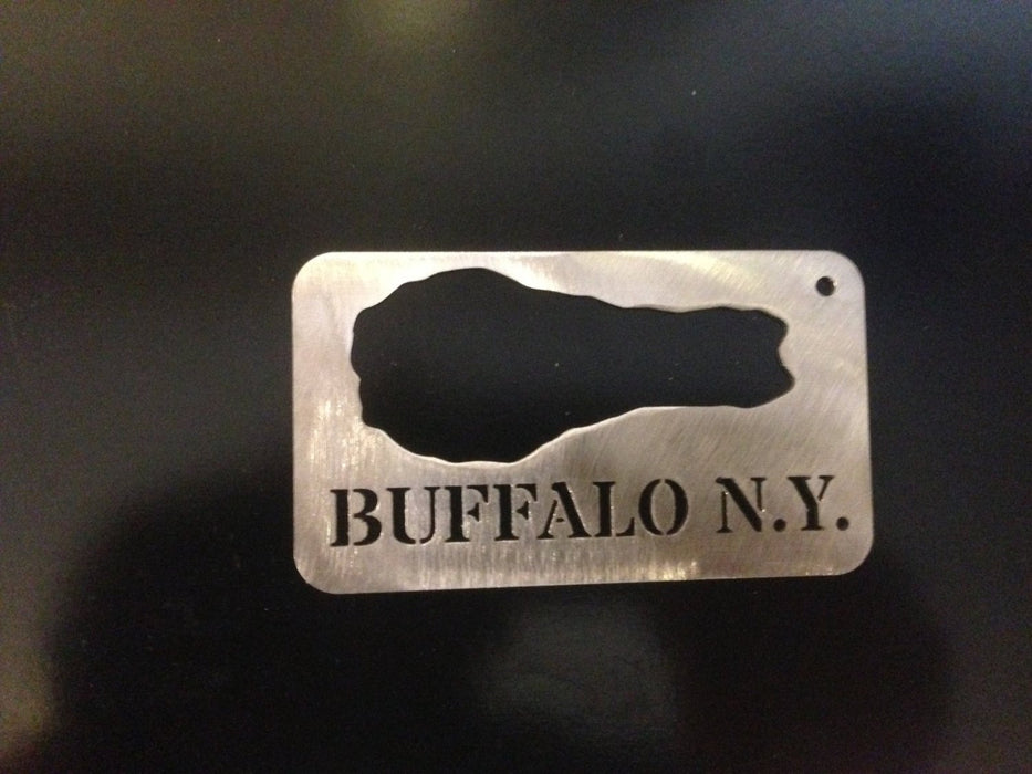Buffalo New York Card Bottle opener and key chain Chicken Wing  Stainless Steel Made to last
