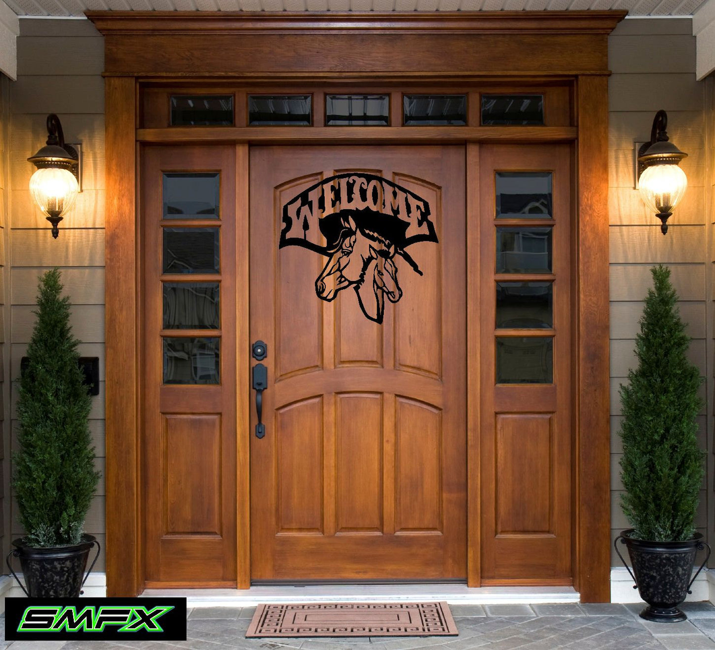 horse welcome sign