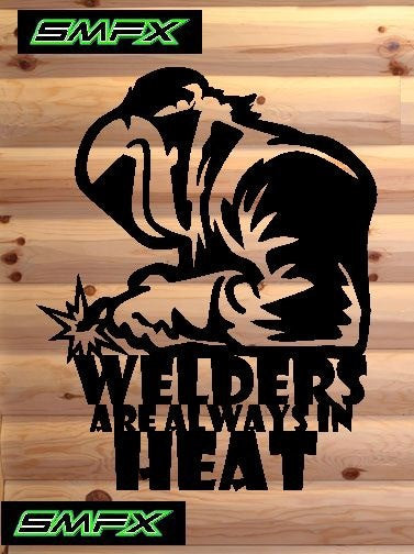 Welders are in heat metal sign
