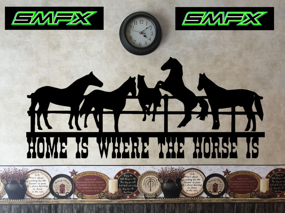 Home is Where the Horse is welcome sign