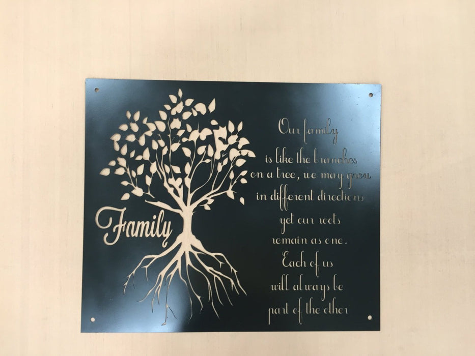 family tree sign