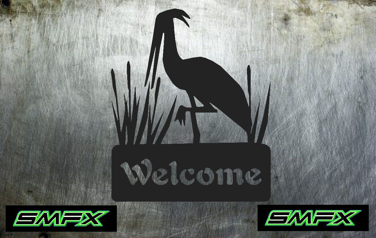 Crane welcome sign house numbers