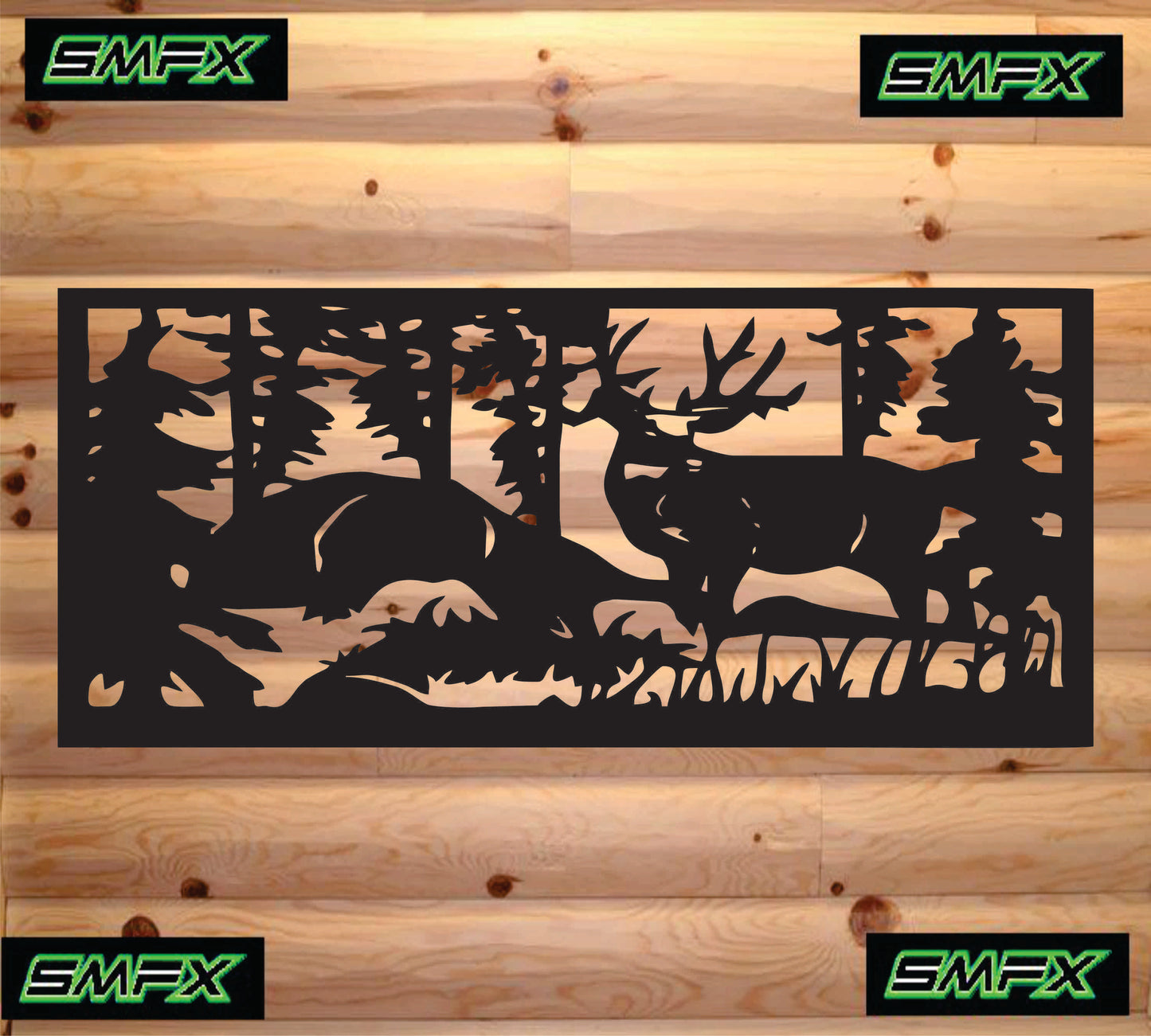 Majestic Buck Deer railing insert or wall sing home decor