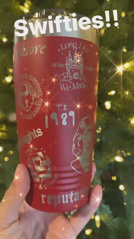 Swiftie Engraved Tumbler full wrap engraved