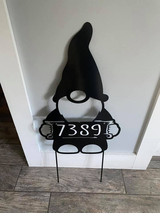 Gnome custom yard stake Garden Yard Stake garden stake
