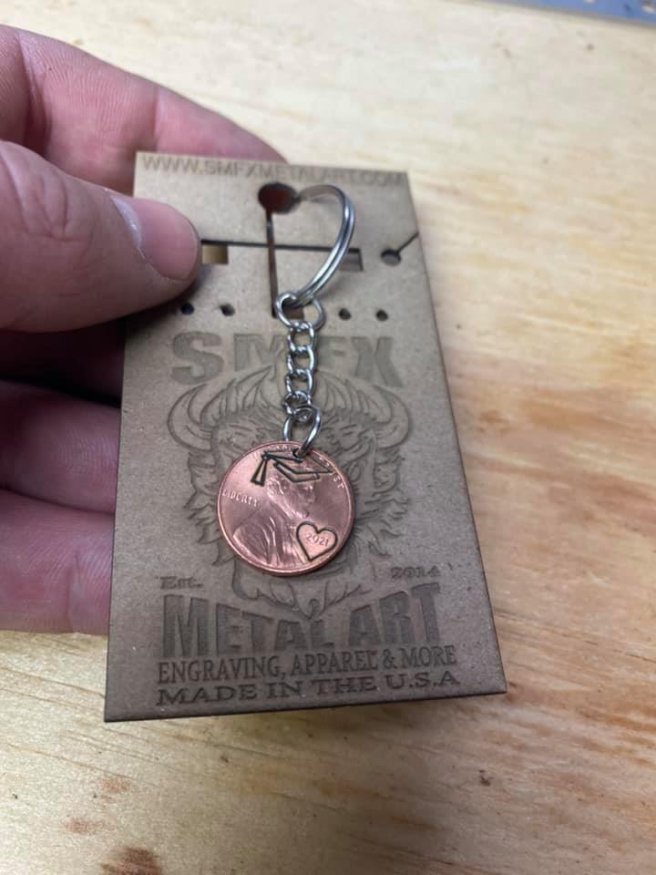 2021 graduation penny key chain