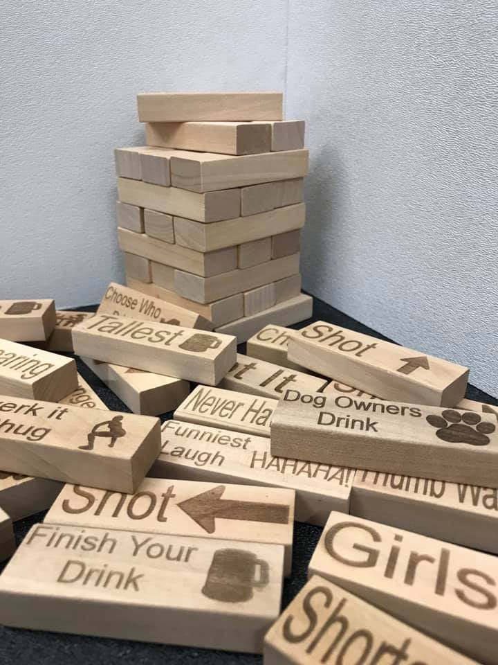 Blocks Drinking Game Adult Party Game like jenga