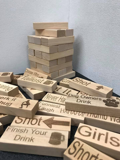 XL Blocks Drinking Game Adult Party Game like jenga