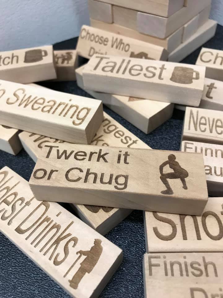 XL Blocks Drinking Game Adult Party Game like jenga