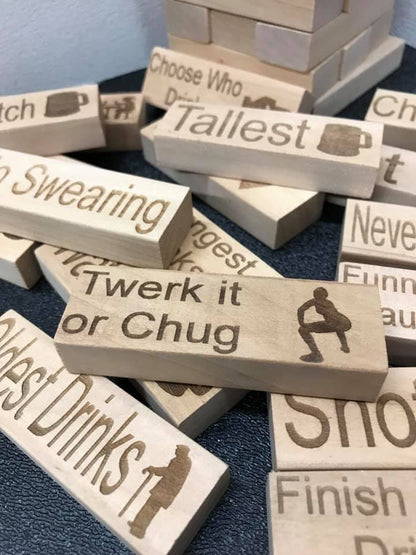XL Blocks Drinking Game Adult Party Game like jenga