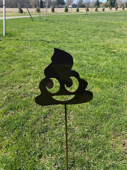 Poop Emoji Garden Yard Stake garden stake