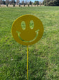 Smile Emoji Garden Yard Stake garden stake