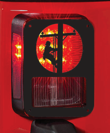 Lineman tail light cover pair