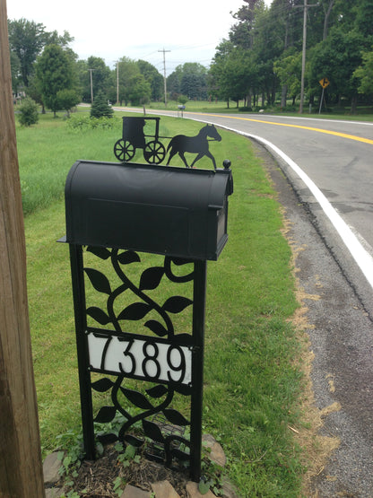 Amish Mailbox topper powder coated steel mail box