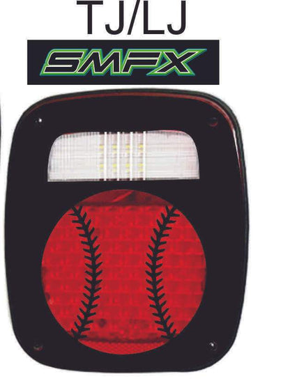 Baseball Softball tail light cover pair