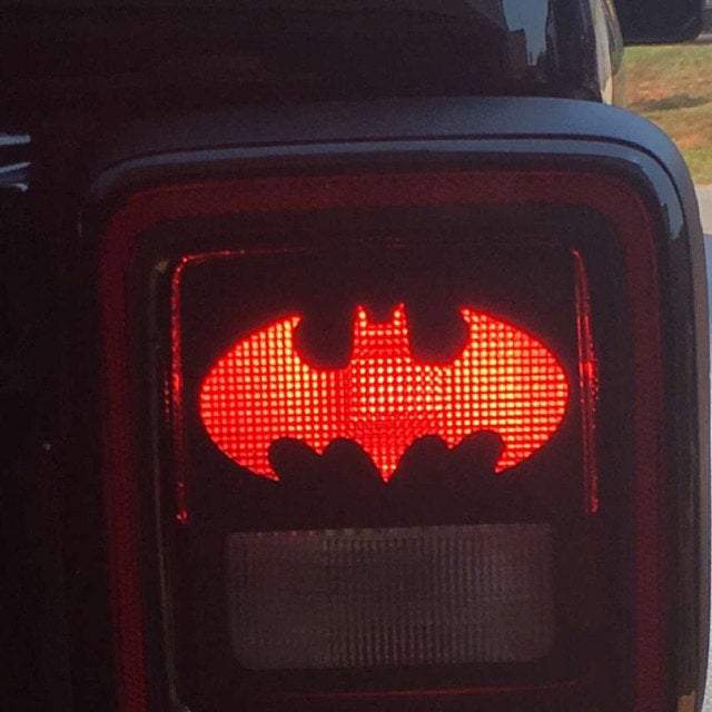 Batman tail light cover pair