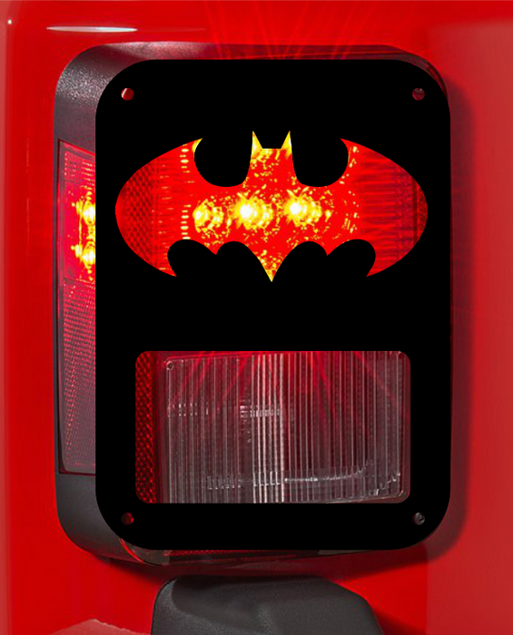 Batman tail light cover pair