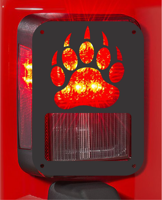 Bear Claw tail light cover pair