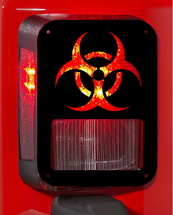 Bio Hazard biohazard  tail light cover pair