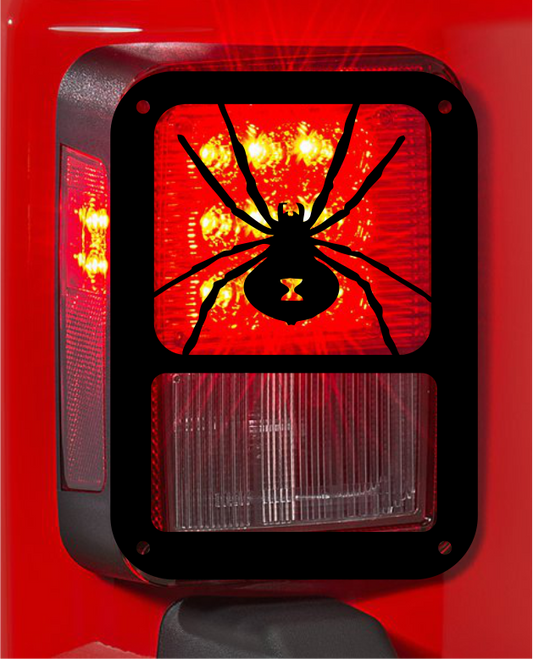 Black Widow Spider tail light cover pair