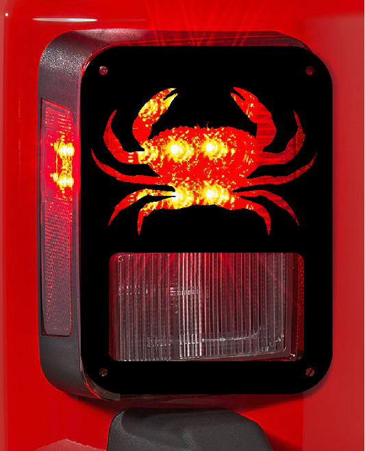 Crab  tail light cover pair