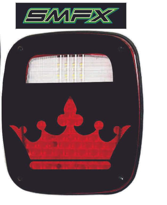Crown tail light cover pair