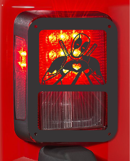 deadpool  tail light cover pair