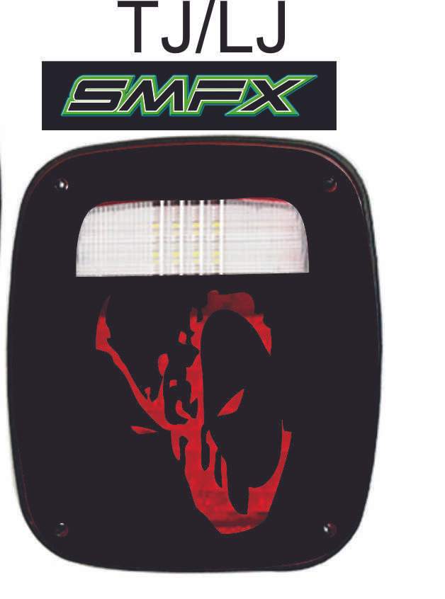 deadpool  tail light cover pair