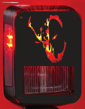 deadpool  tail light cover pair