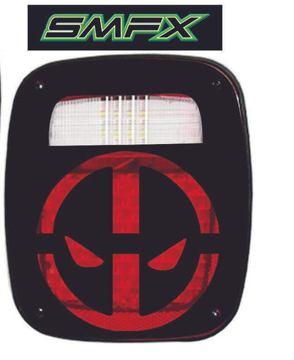 deadpool  tail light cover pair