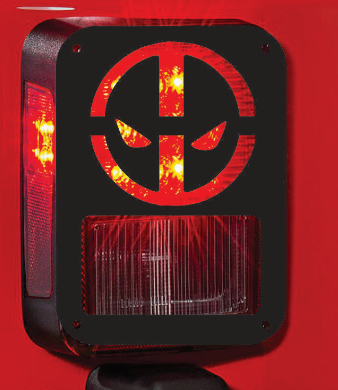 deadpool  tail light cover pair