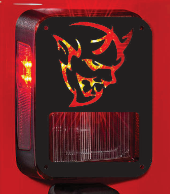Demon Devil tail light cover pair