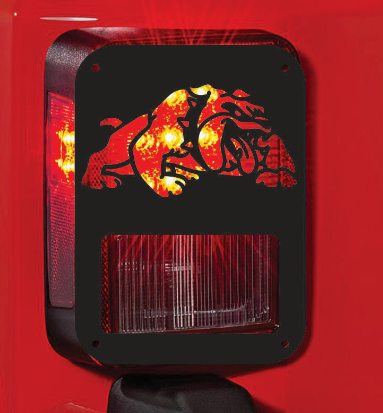 Bulldog tail light cover pair