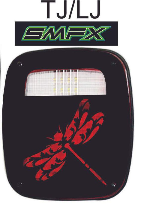 Dragonfly tail light cover pair