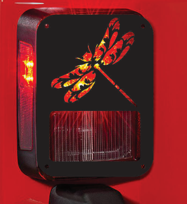 Dragonfly tail light cover pair