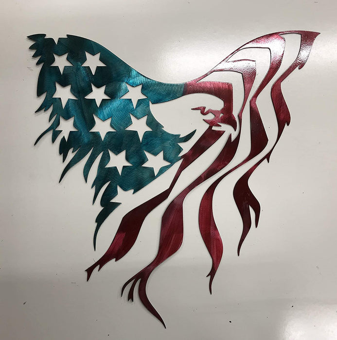 American Eagle Flag Metal Sign Wall Art Home Decor FREE SHIPPING