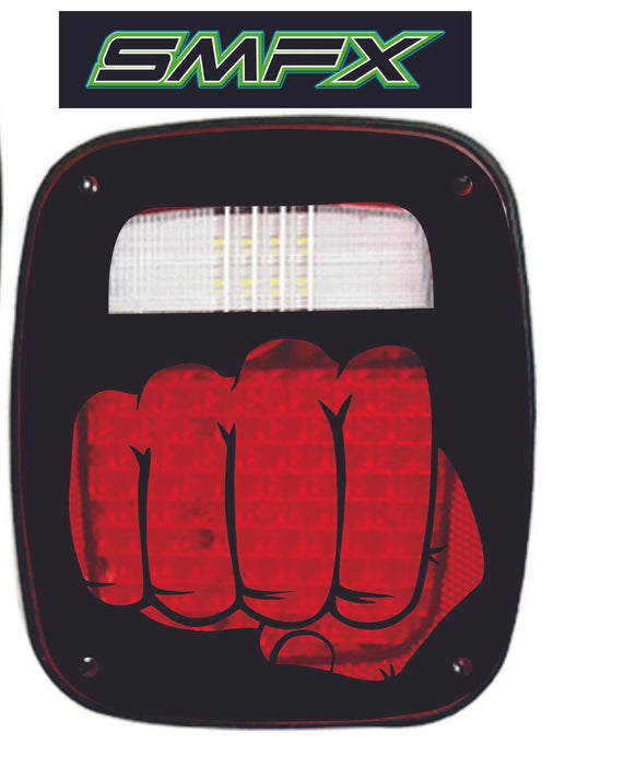 Fist tail light cover pair