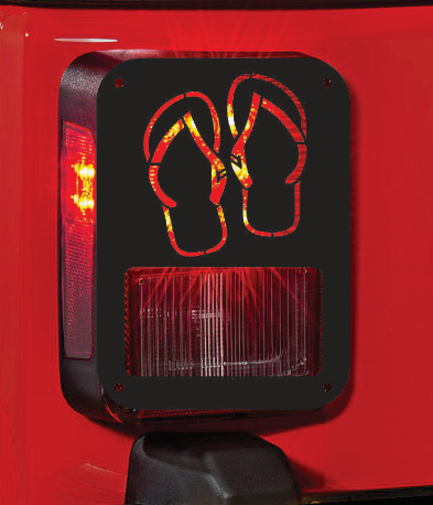 Flip Flop tail light cover pair