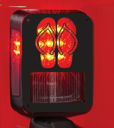 Flip Flop tail light cover pair
