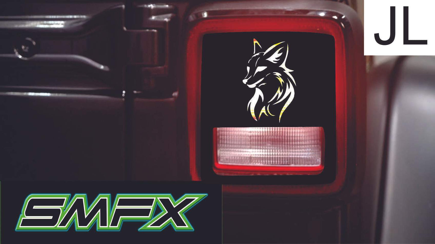 Fox tail light cover pair