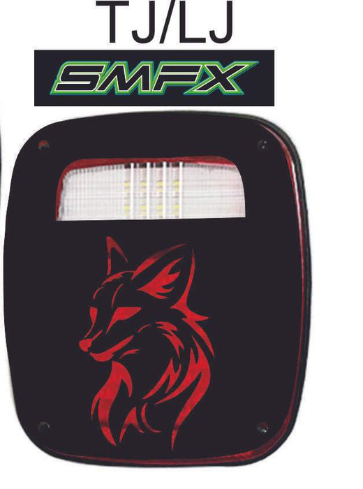 Fox tail light cover pair