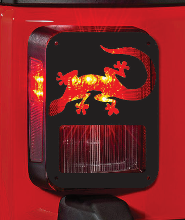 Gecko tail light cover pair
