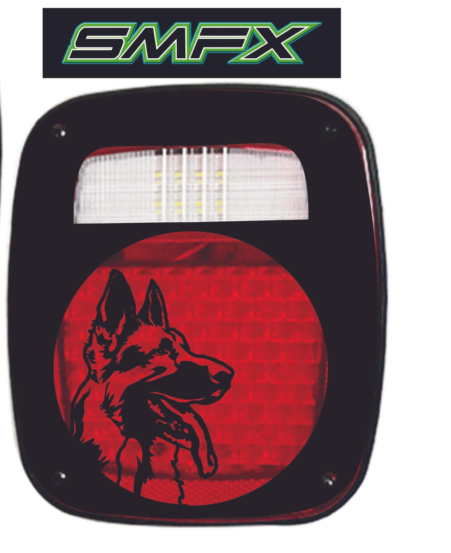 german shepherd tail light cover pair